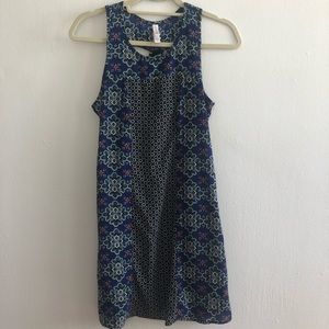 Patterned Tank Racerback Pocket Dress